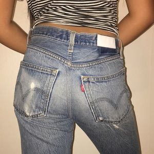 RE/Done Levi’s Button Fly High Waisted Jean